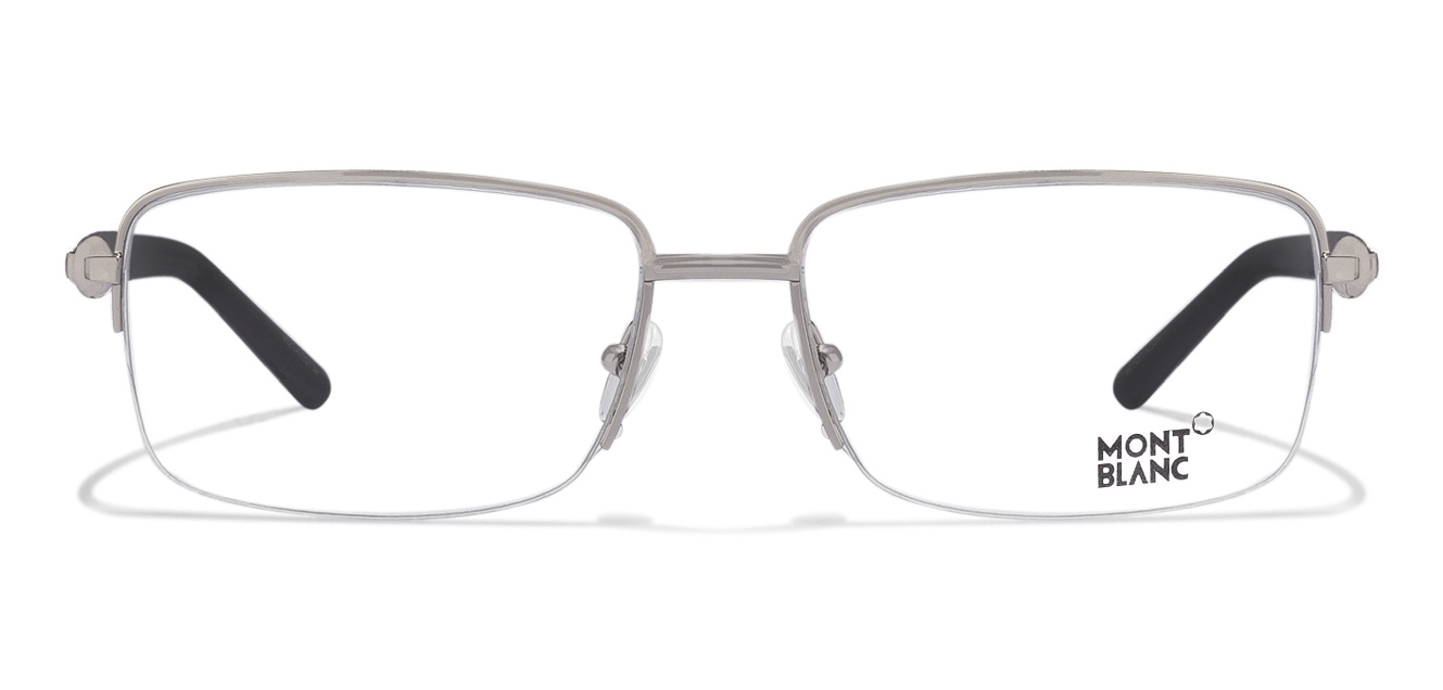 Buy Mont Blanc MB0487 Size:58 Silver Black 016 Eyeglasses ...