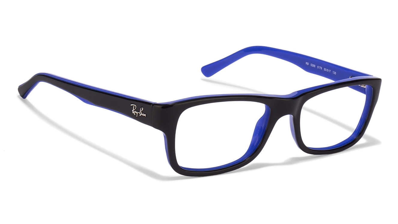 Shop online for Ray-Ban RX5268 Black Blue 5179 Eyeglasses ...