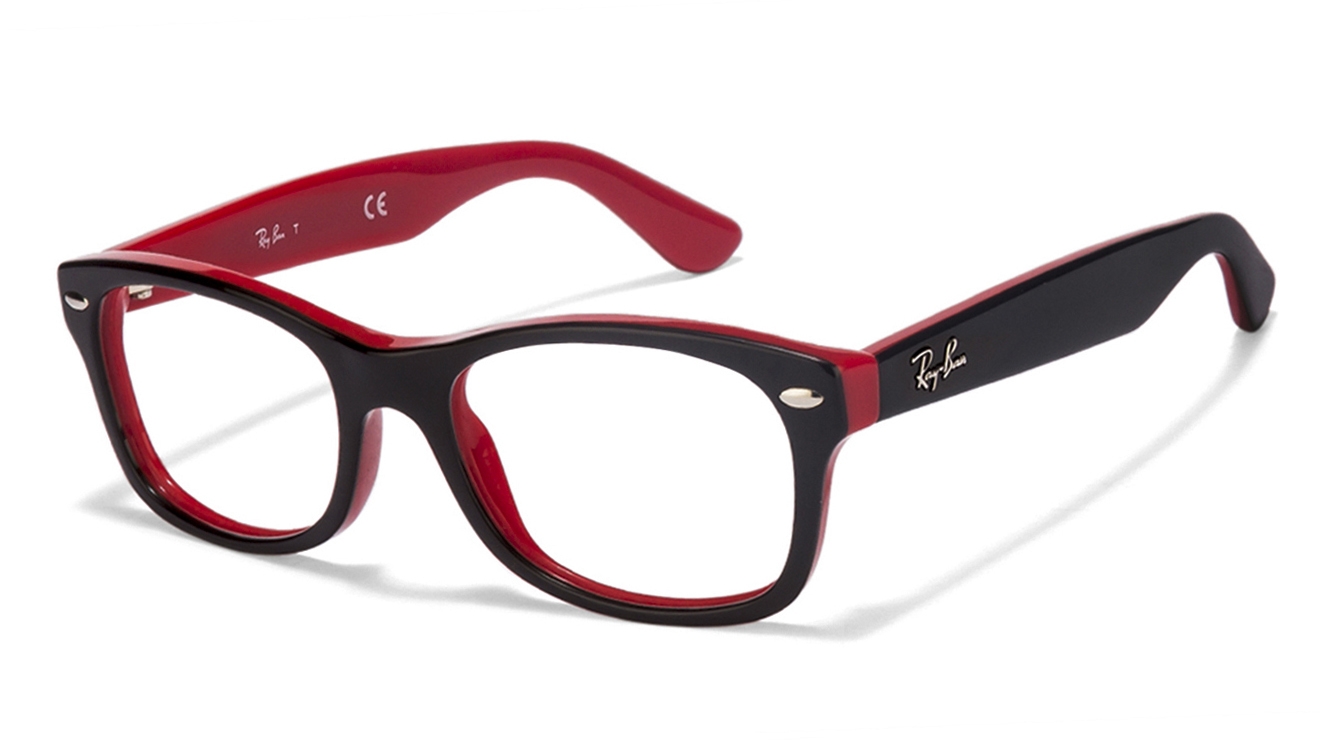 Ray-Ban Jr. RY1528 Size:46 Black Red 3573 Wayfarer Kids ...