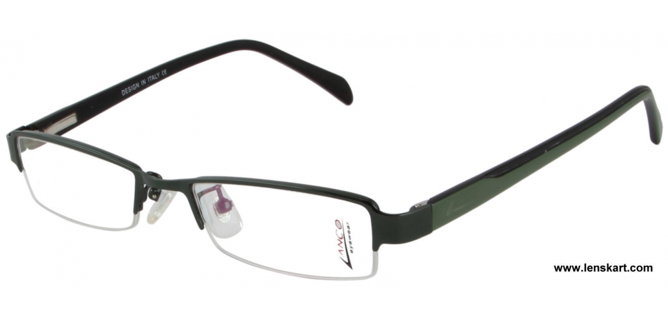 Shop Online For Lenskart Lanco 2073 Green Black C10 Eyeglasses