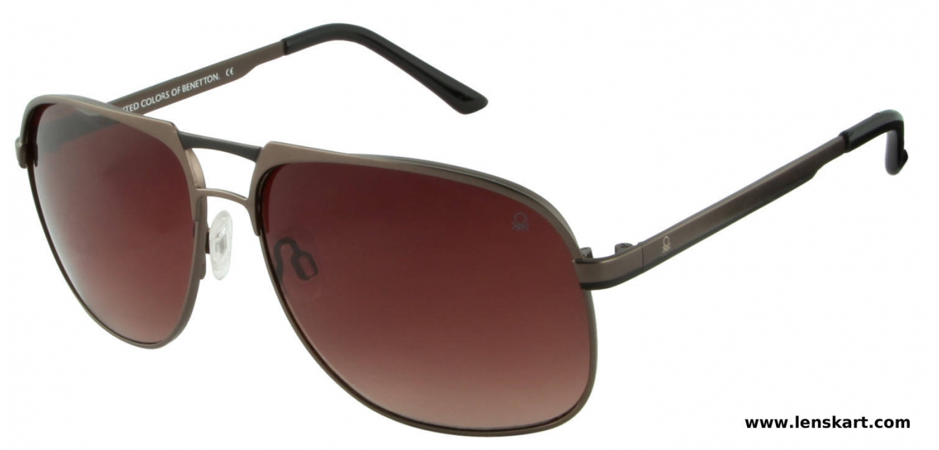 Shop Online For United Colors Of Benetton Bes855 Brown Gradient 13 Quadra Unisex Sunglass