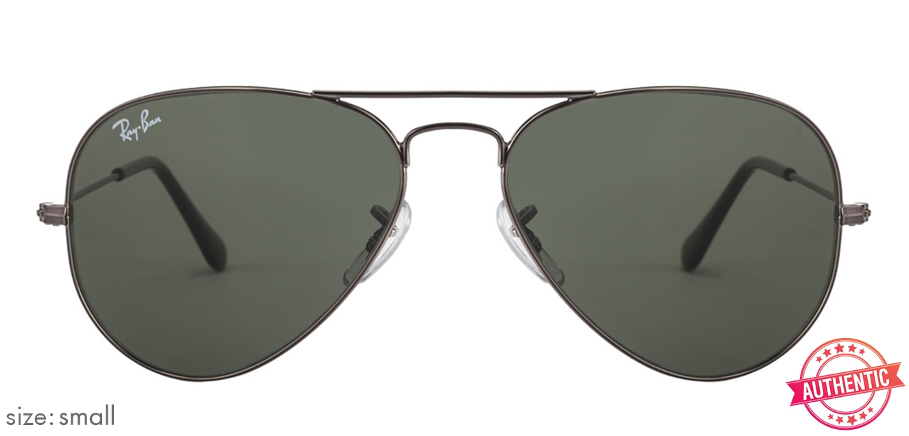 Ray Ban Rb3025 Small Size 55 Gunmetal Green Unisex 45 Sunglasses