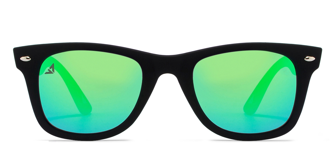 Shop Online For Black Green Full Rim Wayfarer Shape Small Size 50