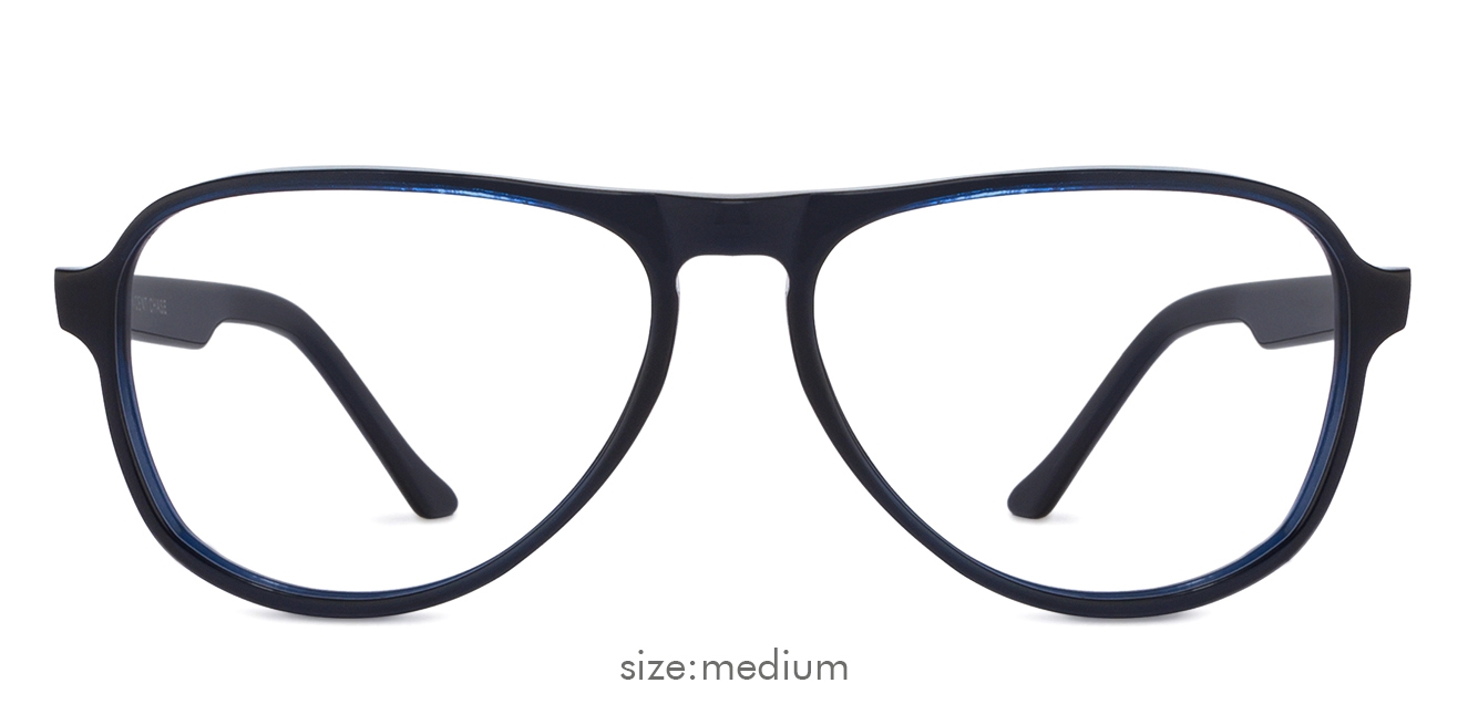 blue full rim aviator shape small size 54 vincent chase vagabond