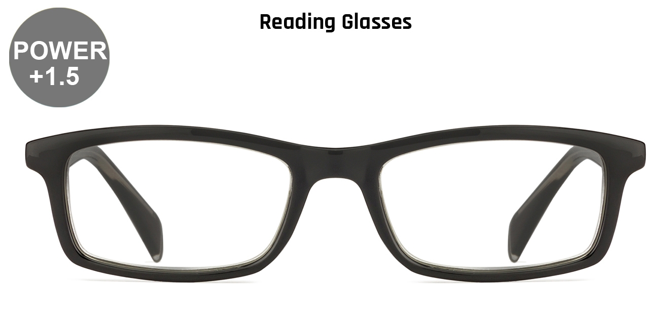 Shop Online For Black Full Rim Rectangle Medium Size 50 Vincent Chase Vc E11058 C1 Reading Eyeglasses Only For 1 50 Power Free shipping cod 30 days. vincent chase vc e11058