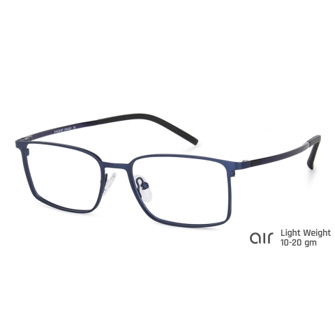 Buy Matte Blue Black Full Rim Rectangle Lenskart Air ...
