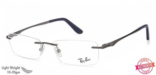 ray ban half frame spectacles