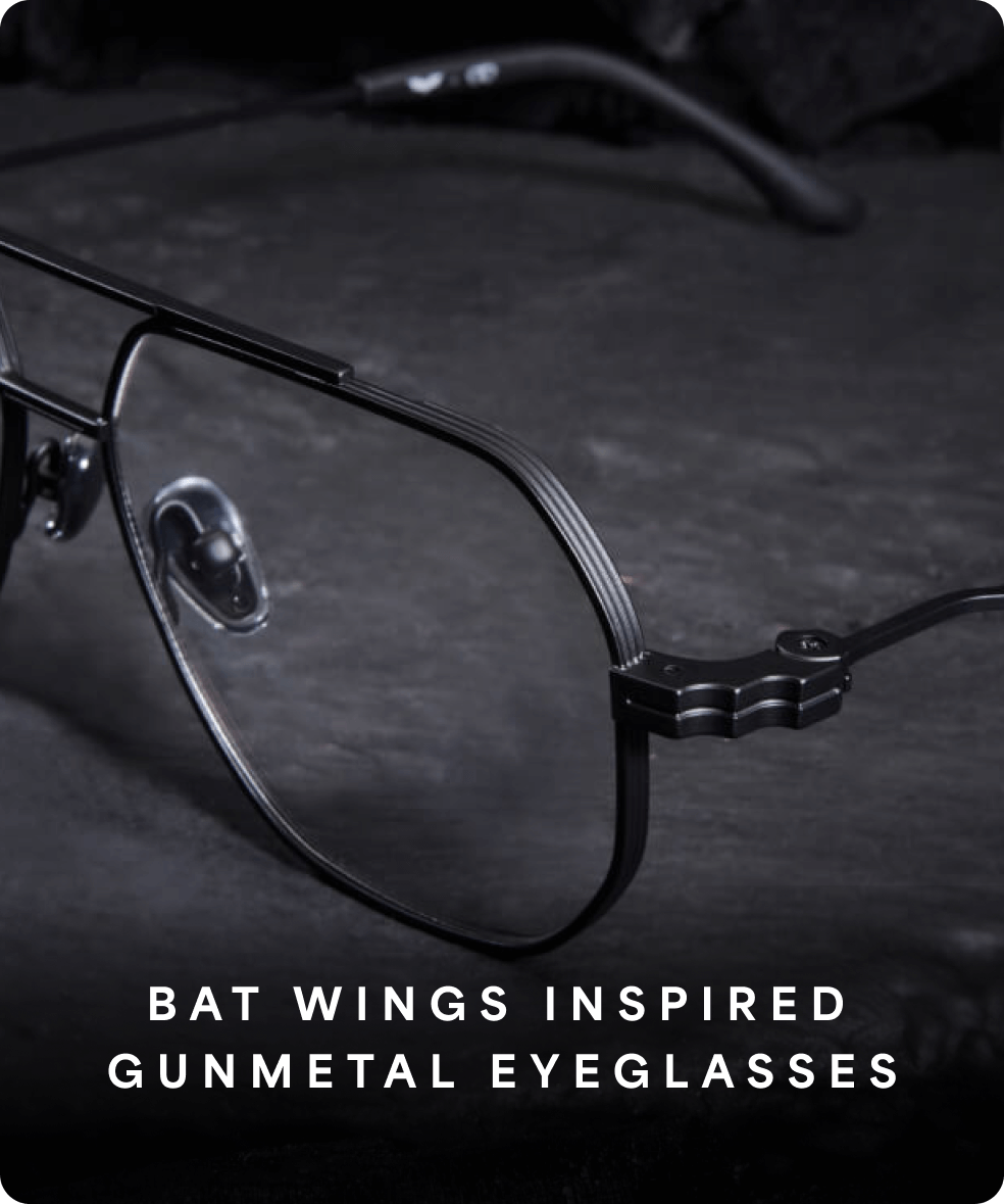 Dark Knight Gunmetal Eyeglasses