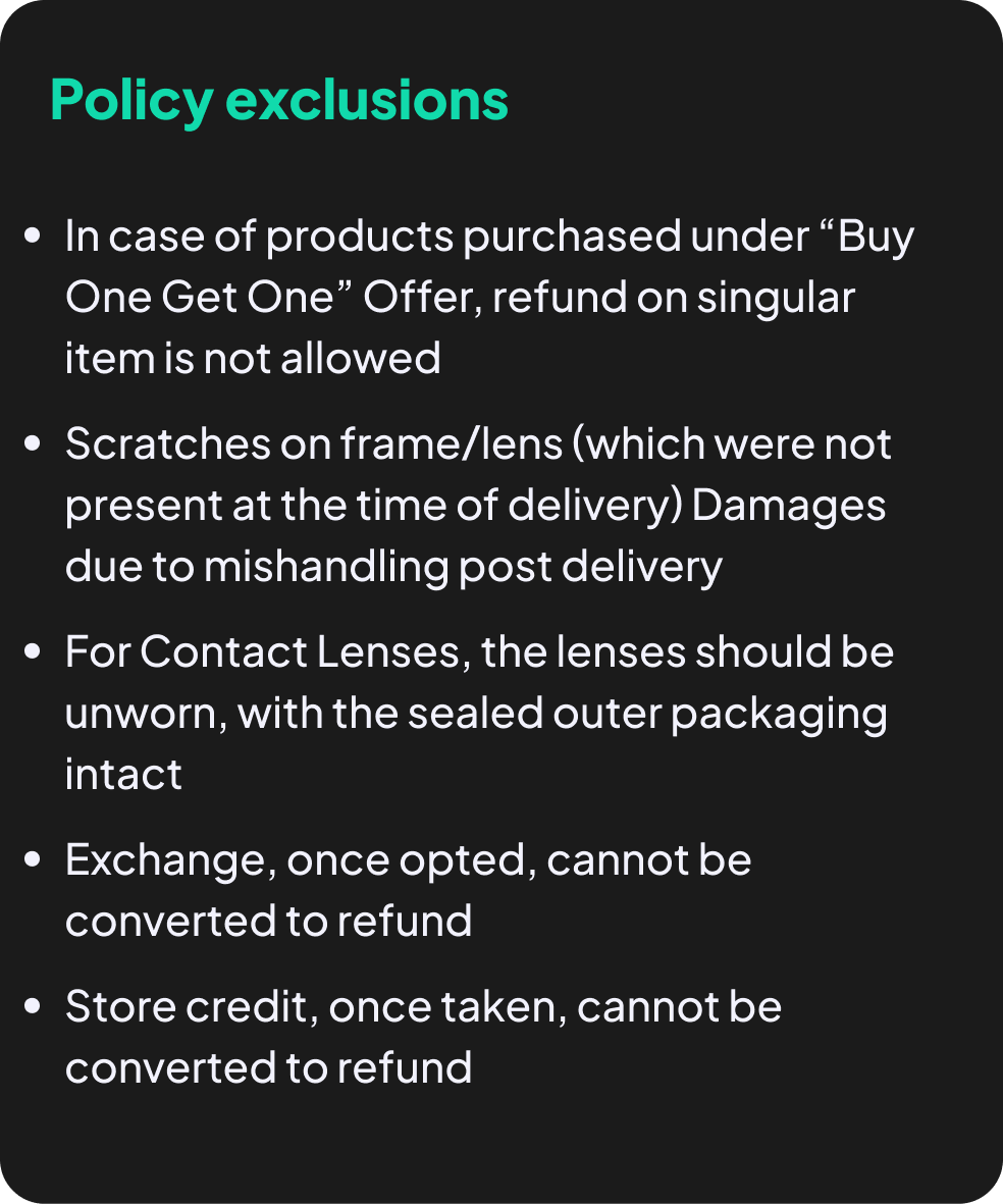 Policy Exclusions