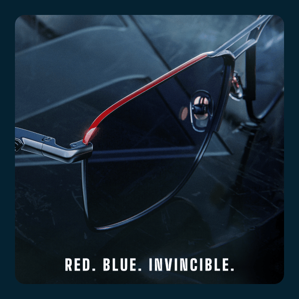 Red. Blue. Invincible