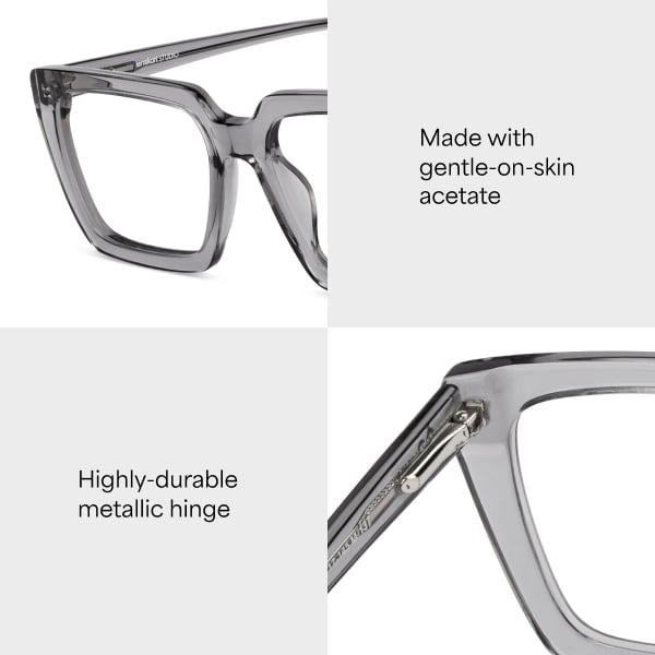 Black Full Rim Square Lenskart STUDIO LS E15666-C2 Eyeglasses