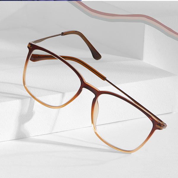 Buy Brown Transparent Gold Full Rim Aviator Lenskart Air Signia LA