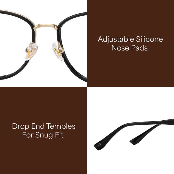 Buy Blue Gold Full Rim Cat Eye Lenskart STUDIO Gulmarg LK E16372C1