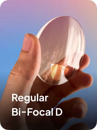 lens circular bi focal similar single vision regular bi focal
