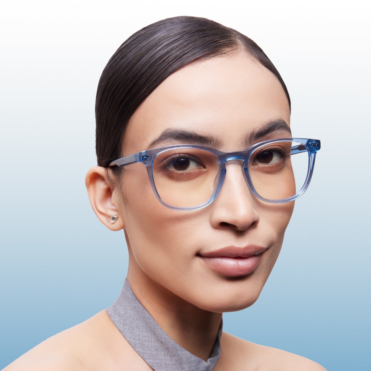 Buy Denim Full Rim Lenskart Hustlr Eyeglasses
