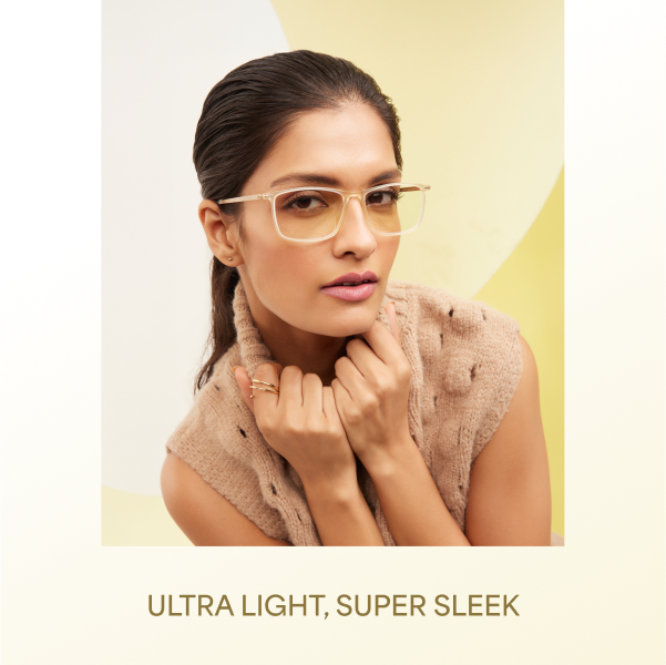 Buy Grey Transparent Gunmetal Grey Brown Full Rim Rectangle Lenskart