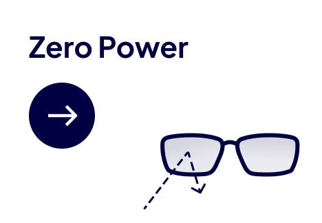 dual vision lenses zero power lenses