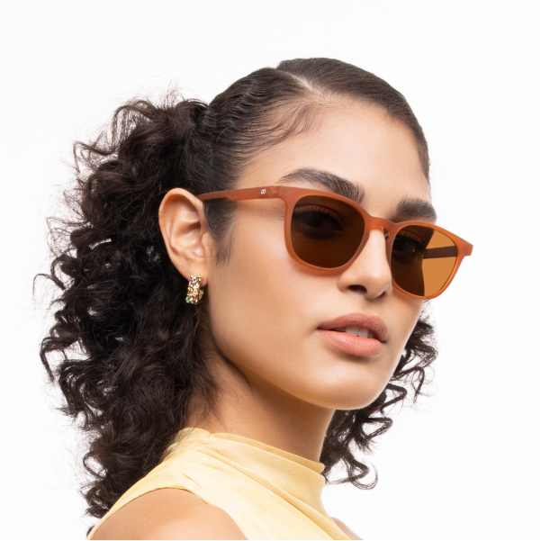 Buy Mocha Full Rim Wayfarer Lenskart HUSTLR VC S15999-C4 Sunglasses
